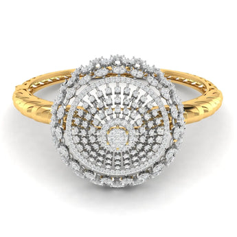 Buy 5 Carat Rose Gold Diamond Bangle Online from Ivana Jewels Best lab grown diamond jewellery brand