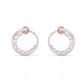 Marquise & Round Diamonds Hoop Earring