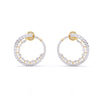 Marquise & Round Diamonds Hoop Earring