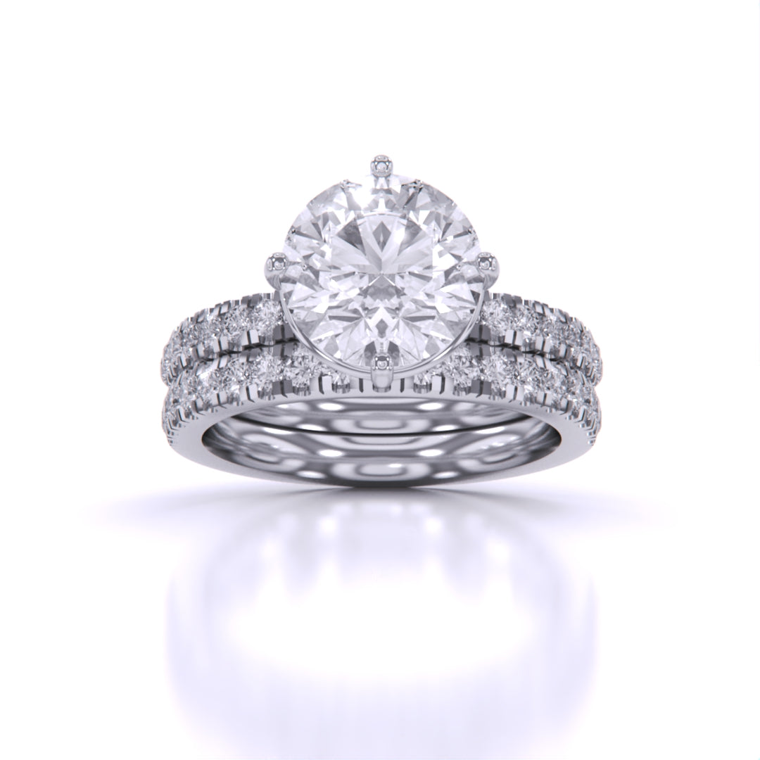 2.5 Carat Diamond Round-Solitaire Engagement Ring