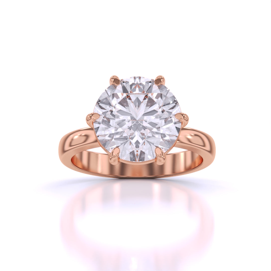 Casual 3.35 Carat Solitaire Ring