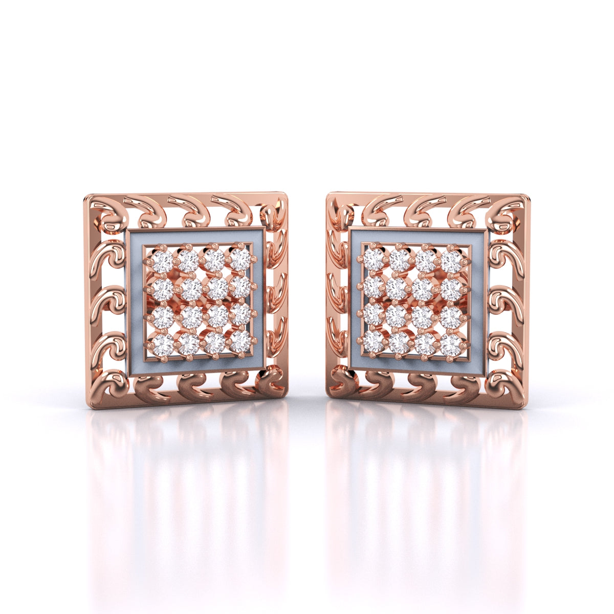 Square Treasured Earrings