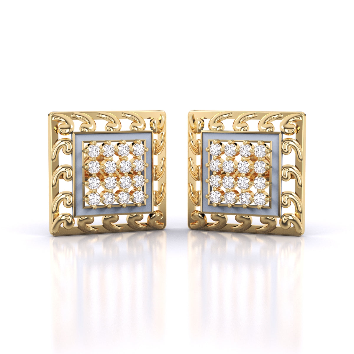 Square Treasured Earrings