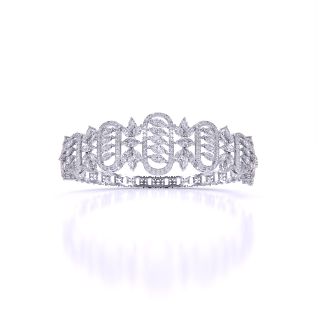 Sparkling Elegance Royal Cutwork Bracelet