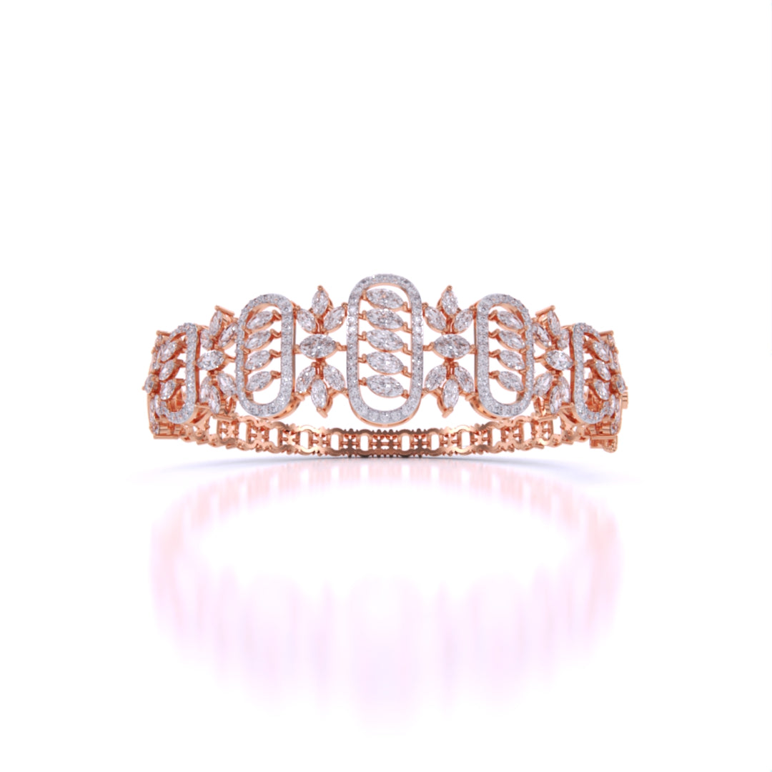 Sparkling Elegance Royal Cutwork Bracelet