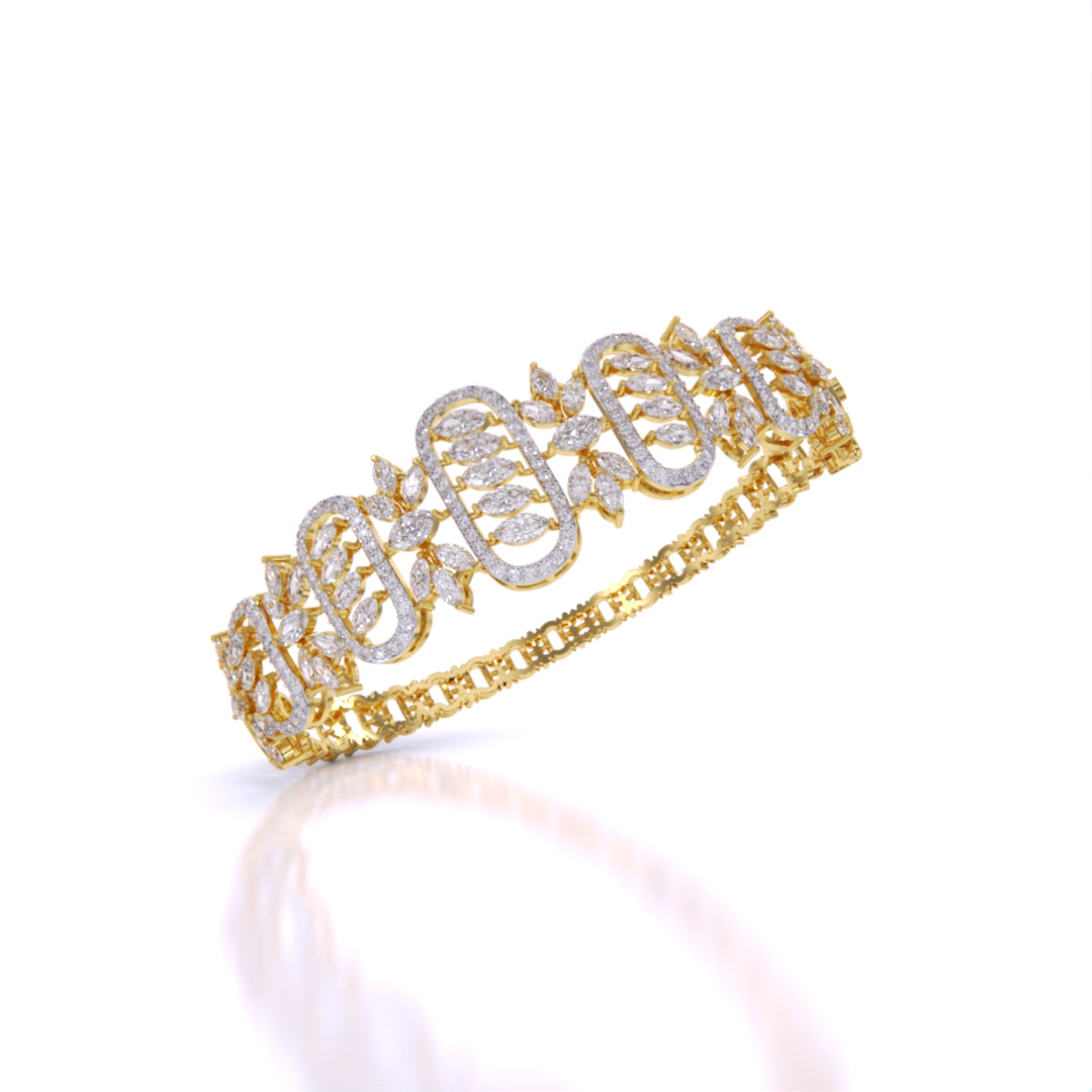 Sparkling Elegance Royal Cutwork Bracelet