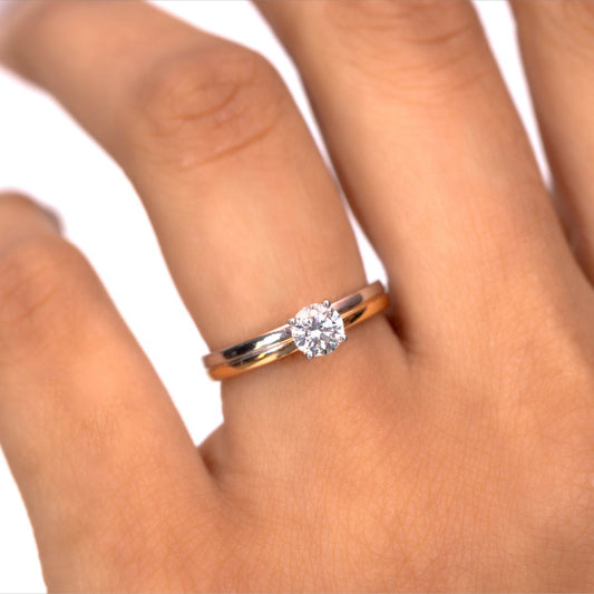 40 Pointers Classic Solitaire Ring