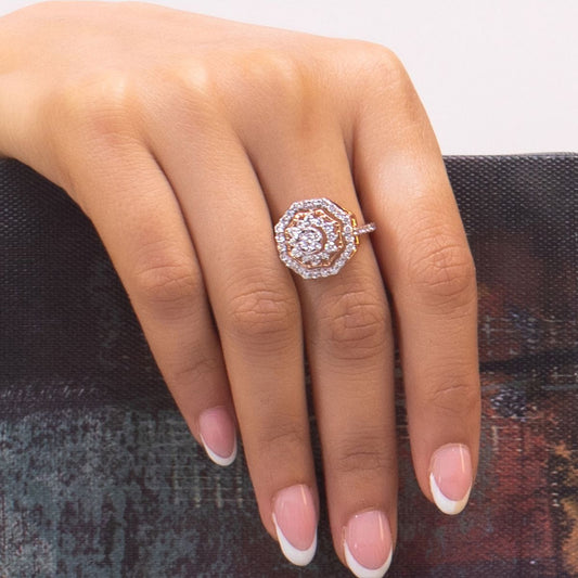 Gleaming Flower Ring