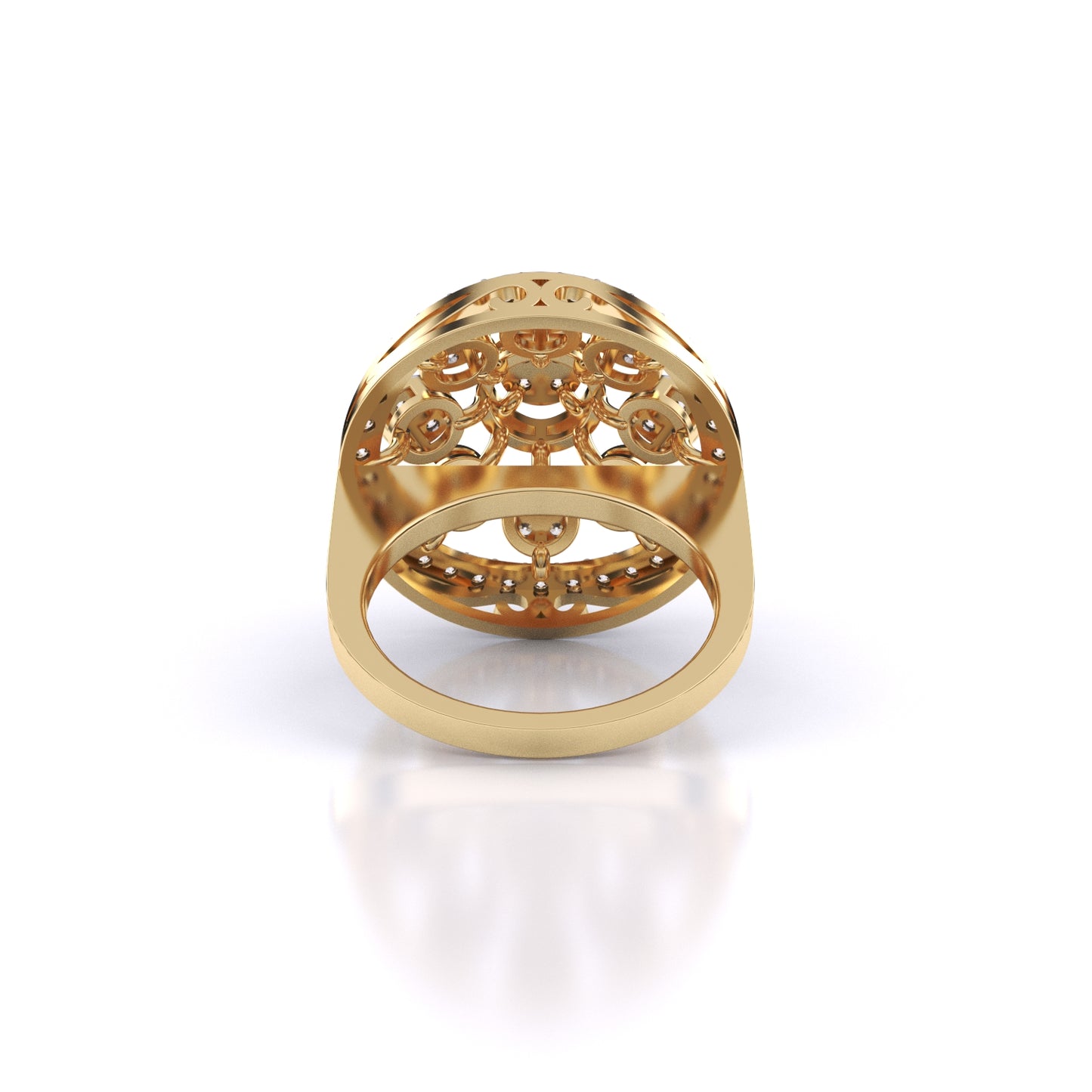 Golden Orbit Ring