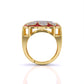 Gold & Diamond Traditional Cocktail Ring