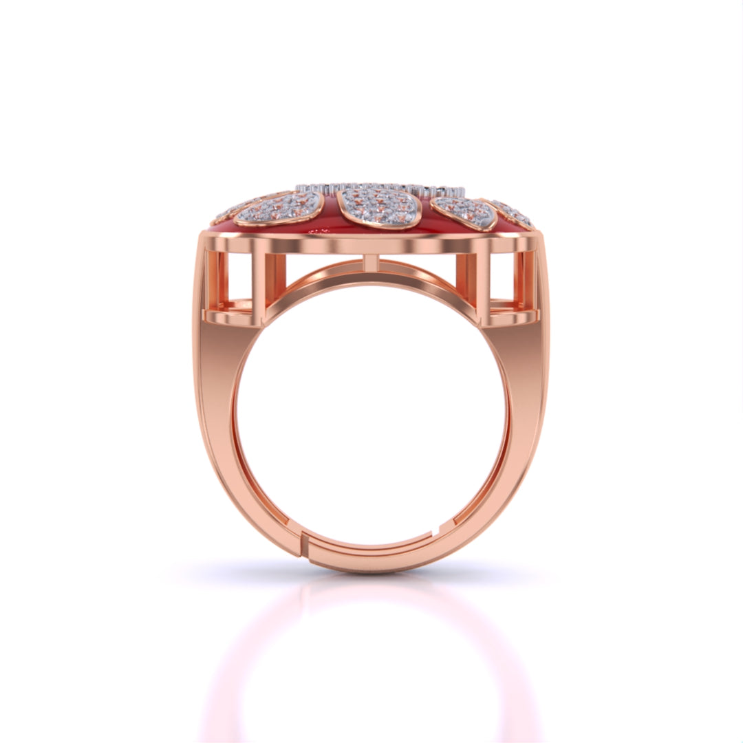 Gold & Diamond Traditional Cocktail Ring