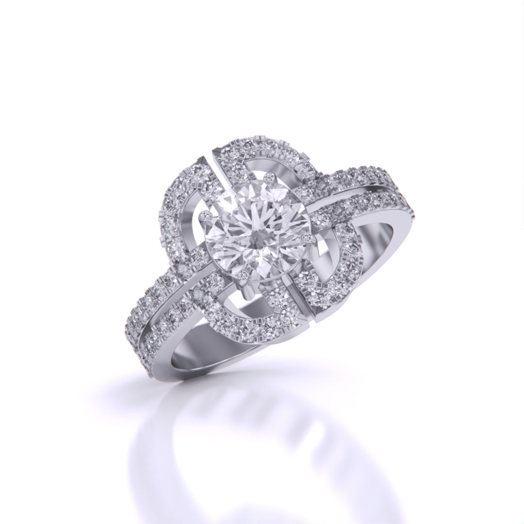 1 Carat Solitaire Fashion Ring