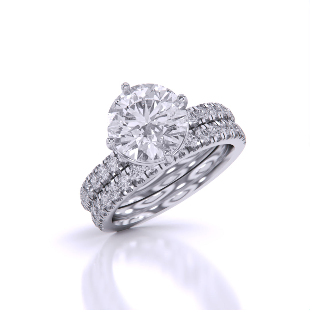 2.5 Carat Diamond Round-Solitaire Engagement Ring