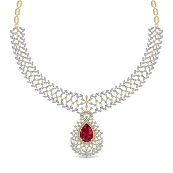 Buy Royal Design Bridal Gold Jewellery with Diamonds | Ivana Jewels Best lab grown diamond jewellery brand