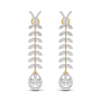 Buy Fancy Style Diamond Dangler Earring from Ivana Jewels Best lab grown diamond jewellery brand