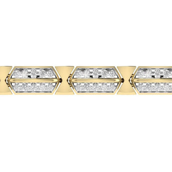 Buy Lab Grown Diamond Gold Bracelet for Men | Ivana Jewels Best lab grown diamond jewellery brand