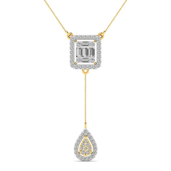 Buy 2 Carat Linear Diamond Pendant Online from Ivana Jewels Best lab grown diamond jewellery brand