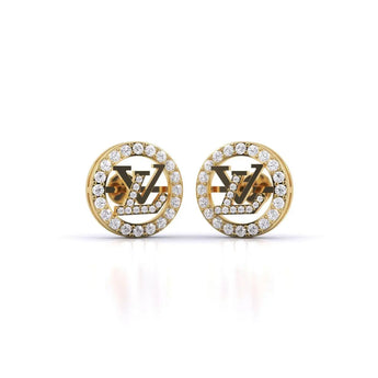 Buy Monogram Diamond Hoop Earring from Ivana Jewels Best lab grown diamond jewellery brand