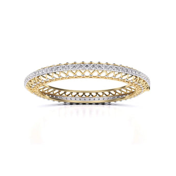 Buy Pancheri Diamond Bangle Online from Ivana Jewels Best lab grown diamond jewellery brand
