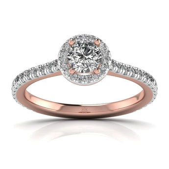 Buy Luminious Spark Diamond Engagement Ring from Ivana Jewels Best lab grown diamond jewellery brand