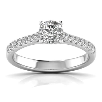 Buy Lustrous Diamond Engagement Ring from Ivana Jewels Best lab grown diamond jewellery brand