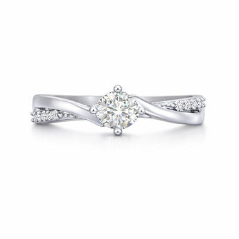 Elegant Round Cut Lab-Grown Diamond Proposal Ring
