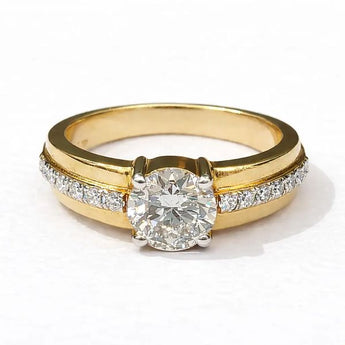 1.2 Carat Lab-Grown Diamond Solitaire Gold Ring