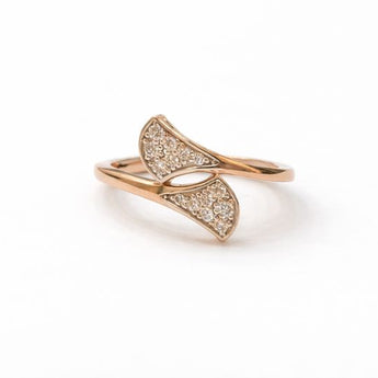 Square Halo Diamond Gold Ring for Women