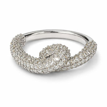 2.30 CT Diamond Wrap Ring with Full Pave Diamond Band