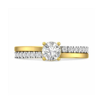 Round Diamond Double Halo Engagement Ring