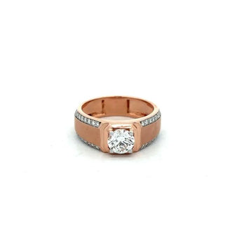 1.38 Carat Princess Diamond Solitaire Men's Ring