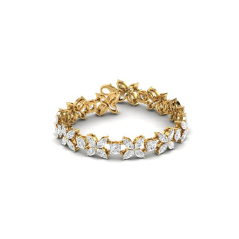 Buy Marquise Cluster Diamond Eternity Bracelet Best lab grown diamond jewellery brand