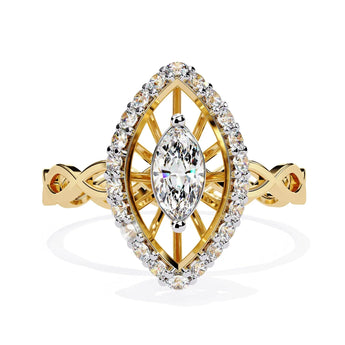 Buy Prong Set Diamond Cocktail Ring at Ivana Jewels Best lab grown diamond jewellery brand