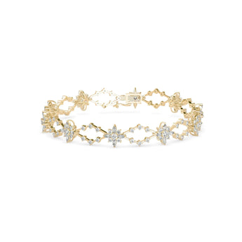 Buy Marquise Shape & Round Cut Diamond Chain Bracelet | Ivana Jewels Best lab grown diamond jewellery brand