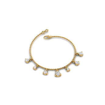Marquise & Pear Diamond Cluster Bracelet Ivana Jewels