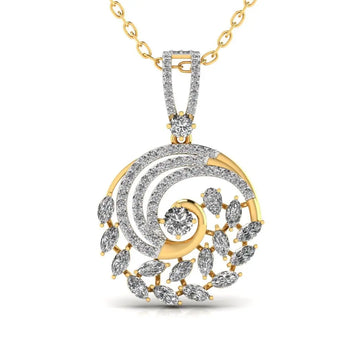 Buy Marquise & Pear Fancy Diamond Pendant Online from Ivana Jewels Best lab grown diamond jewellery brand