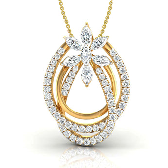 Buy Twirling Tapestry Diamond Pendant Online from Ivana Jewels Best lab grown diamond jewellery brand