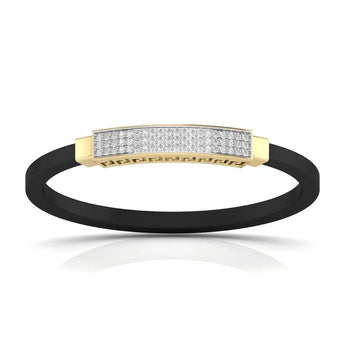 Buy Black Colour Diamond Gold Bracelet for Men | Ivana Jewels Best lab grown diamond jewellery brand