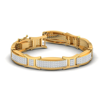 Geometric Diamond Bracelet for Men Best lab grown diamond jewellery brand