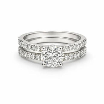 White Gold Ring with 2.45 Carat Round Diamond