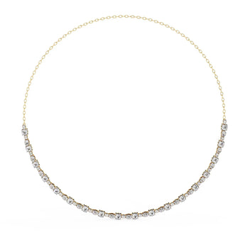 Buy Circle Chain Diamond Minimalist Necklace at Ivana Jewels Best lab grown diamond jewellery brand