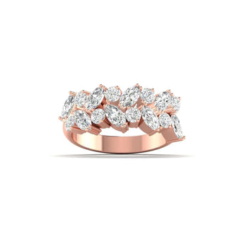Buy 0.89 Carat Marquise-Cut Diamond Cocktail Ring at Ivana Jewels Best lab grown diamond jewellery brand