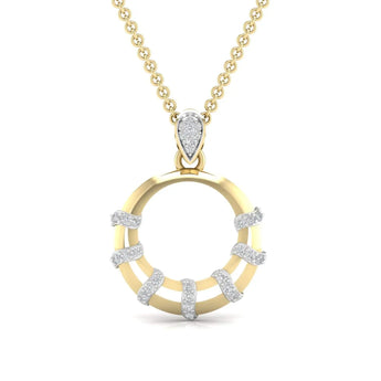 Buy Circled Out Diamond Pendant Online from Ivana Jewels Best lab grown diamond jewellery brand