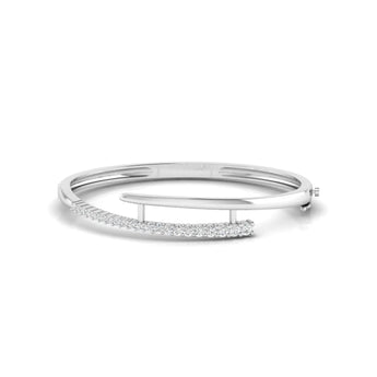 Minimalist Open-Style Gold Bangle Best lab grown diamond jewellery brand