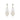 Minimalist Pavé Diamond Dangle Earrings Ivana Jewels Best lab grown diamond jewellery brand