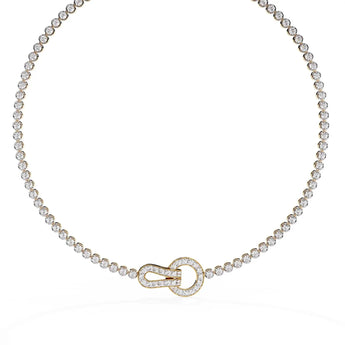 Buy Modern Chain Diamond Minimalist Necklace at Ivana Jewels Best lab grown diamond jewellery brand