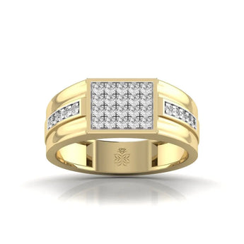 Buy Majestice Promise Diamond Ring for Men from Ivana Jewels Best lab grown diamond jewellery brand