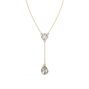 Buy Moonstone Teardrop Diamond Pendant Online from Ivana Jewels Best lab grown diamond jewellery brand