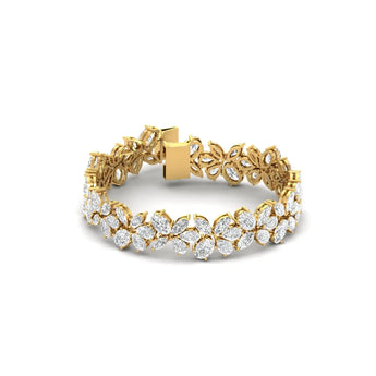 Multi-Shape Cluster Diamond Bracelet Ivana Jewels