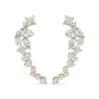 Buy 2 Carat Multi-Shape Diamond Dangler Earring from Ivana Jewels Best lab grown diamond jewellery brand